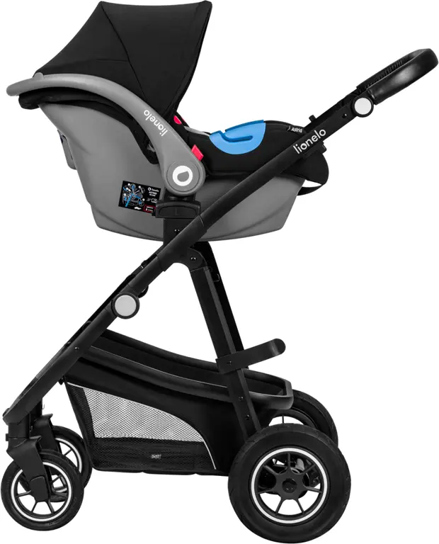 Коляска дитяча 3 в 1 Lionelo Bianka Black Onyx
